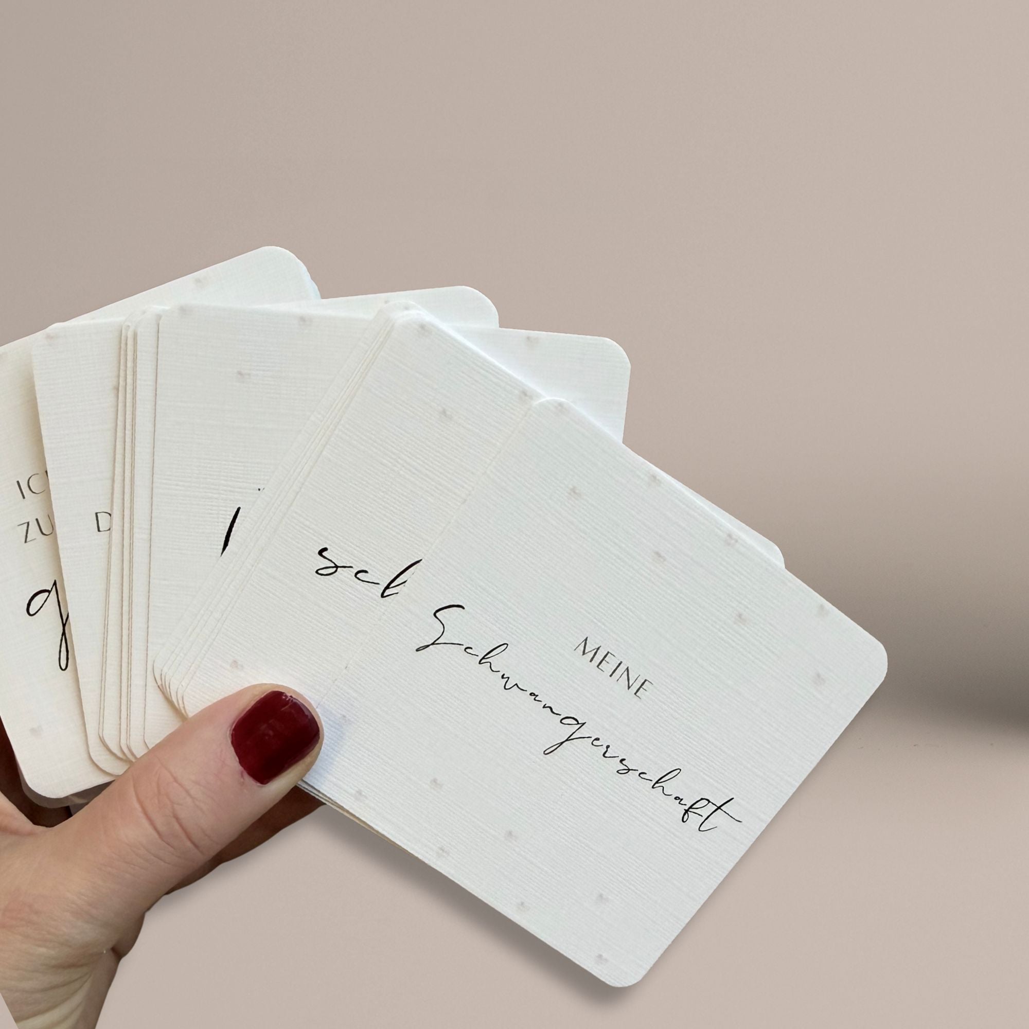 100 Meilenstein Karten Schwangerschaft